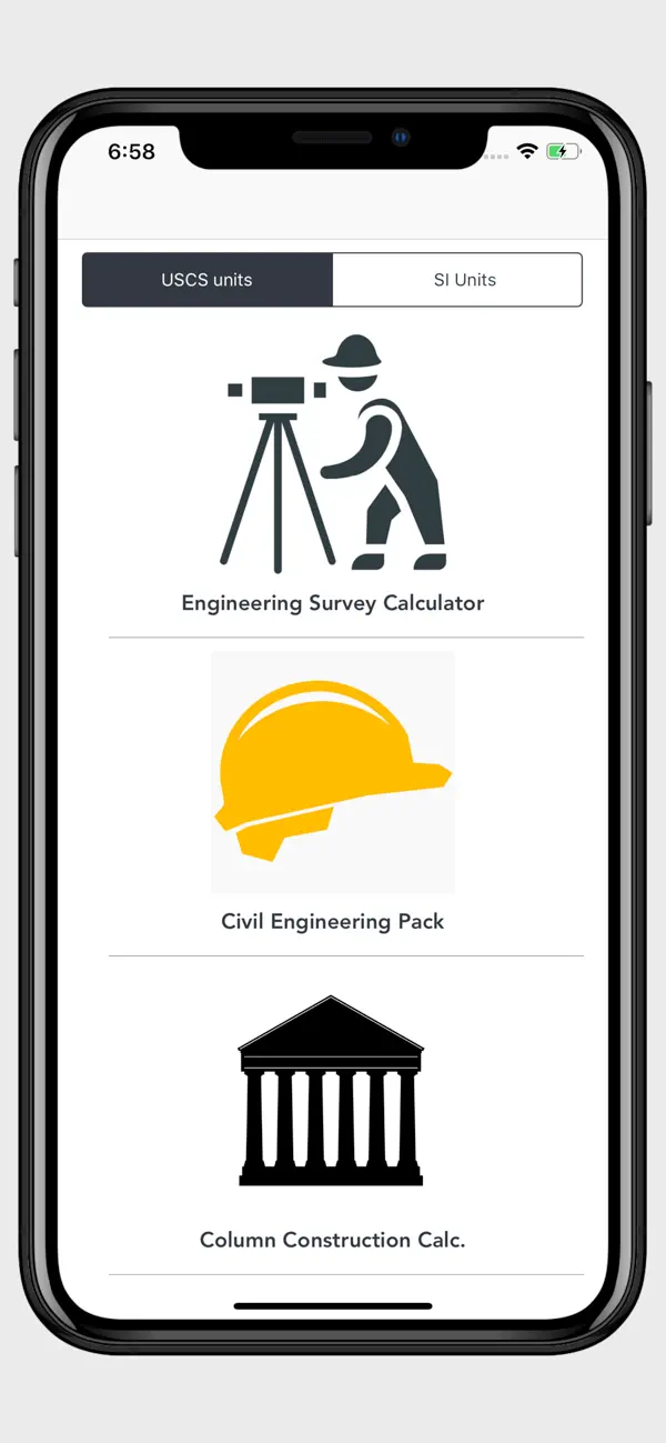 Engineering Survey Calculator screenshot