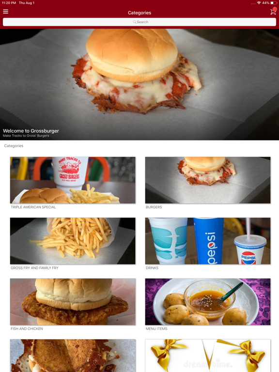 Grossburger iPad screenshot 2 - Food & Drink app