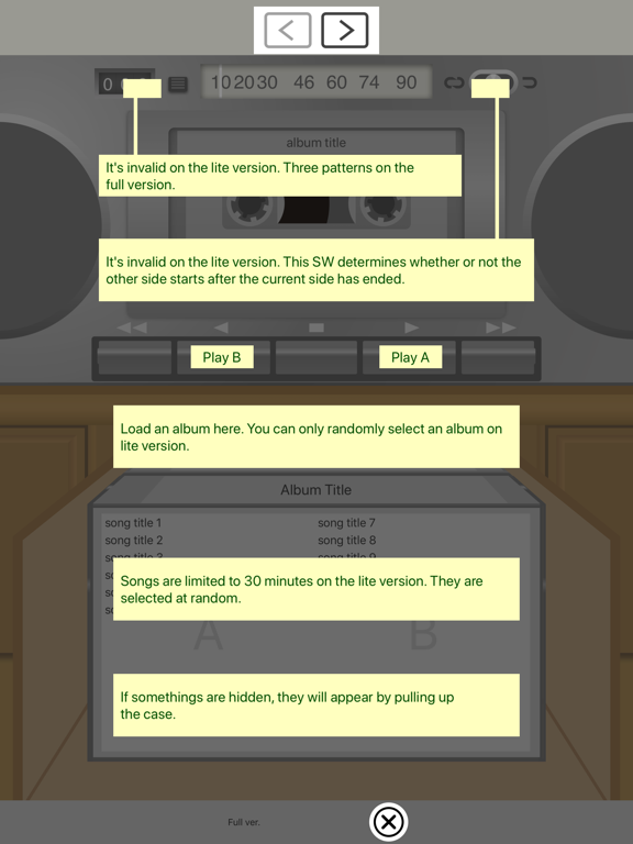 SilentBonusTrackLite iPad screenshot 4 - Music app