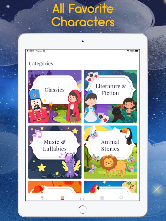 Fairy Tales & Bedtime Stories iPad screenshot 3 - Book app