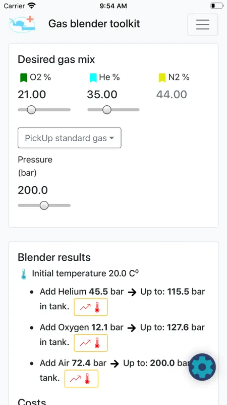 Gas Blender Toolkit screenshot 2 of 10