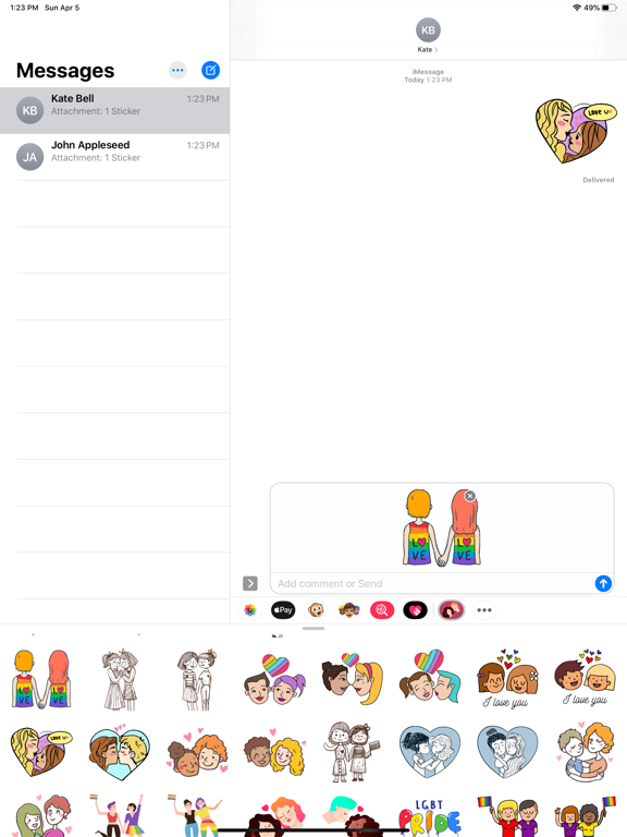 Screenshot #4 pour I’m Her Girlfriend Stickers