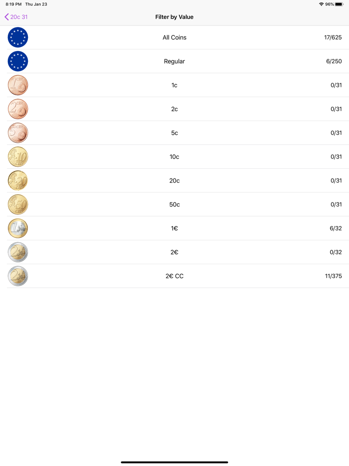 #4. Euro Coins (iOS) By: Aleksandr Kurdiukov