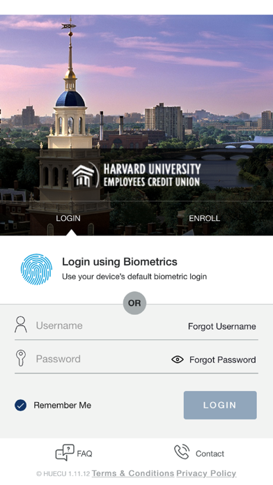 Screenshot #1 pour Harvard FCU Cards