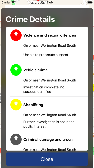 Screenshot #2 pour Crime Map Watch UK
