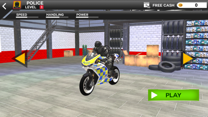 Screenshot #1 pour Police Bike Games: Bike Chase