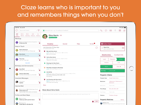 Screenshot #4 pour Cloze Relationship Management
