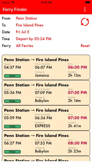 Ferry Finder screenshot 2