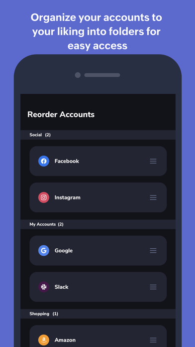 Authenticator App - OneAuth Screenshot