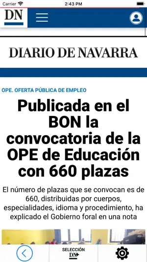 Diario de Navarra screenshot 1