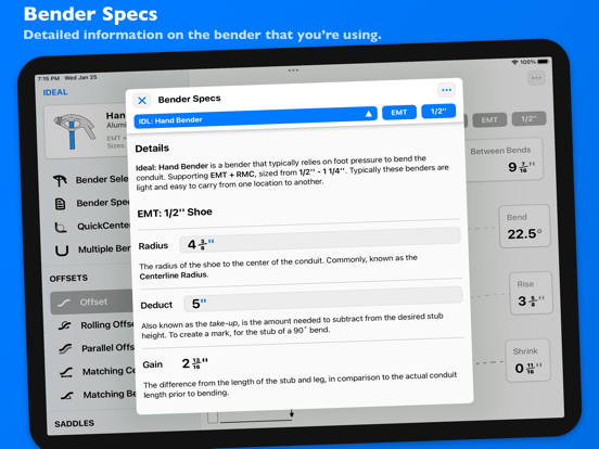 Screenshot #6 pour QuickBend: Conduit Bending