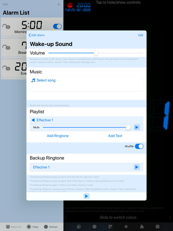 Barcode Alarm Clock iPad screenshot 5