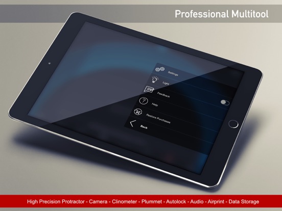 Measure Angles - Bubble Level iPad screenshot 8 - Utilities app