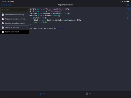 Java Recipes iPad screenshot 10 - Developer Tools app