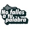 Inside the NoFallesATuPalabra app, you can: