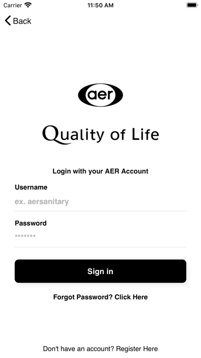 AER Membership Screenshot