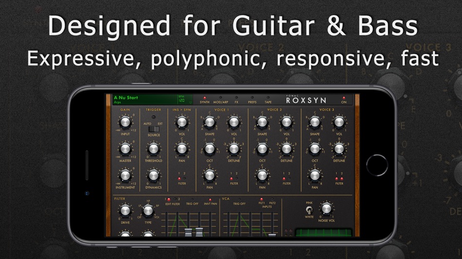 #2. Roxsyn Guitar Synthesizer (iOS) By: Yonac Inc.