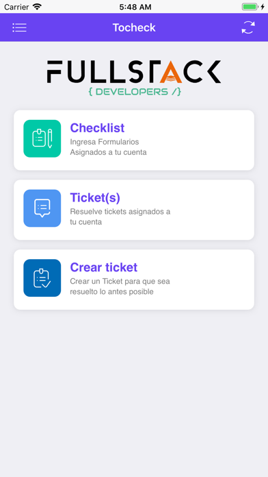 TOCHECK Screenshot