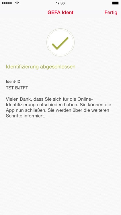 GEFA Videolegitimation online screenshot-4