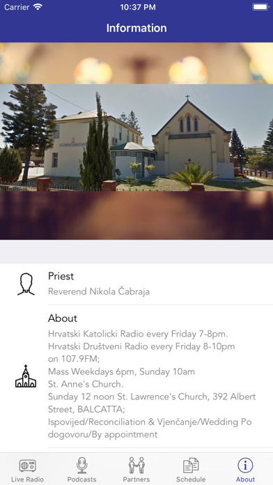 Croatian Catholic Radio screenshot