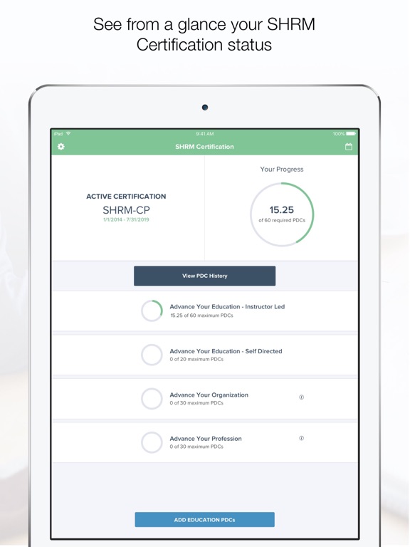 SHRM Certification iPad screenshot 1 - Business app