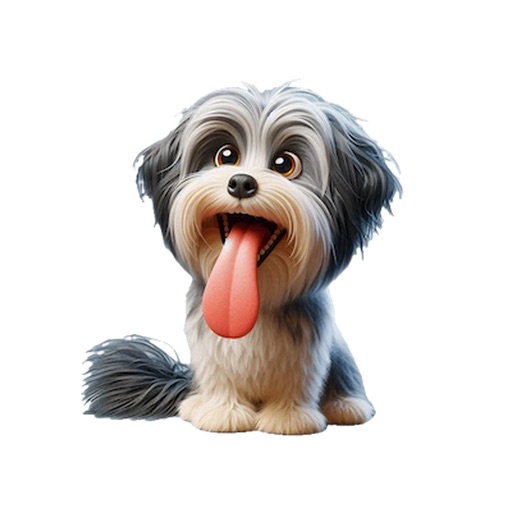 Panting Havanese Stickers