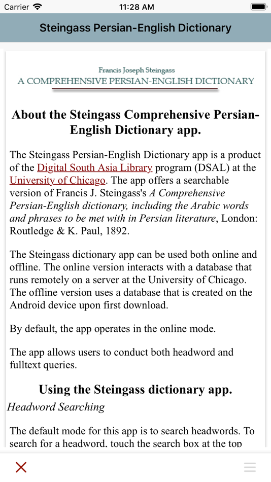 #3. DDSA Steingass Dictionary (iOS) 由: Charles Cooney