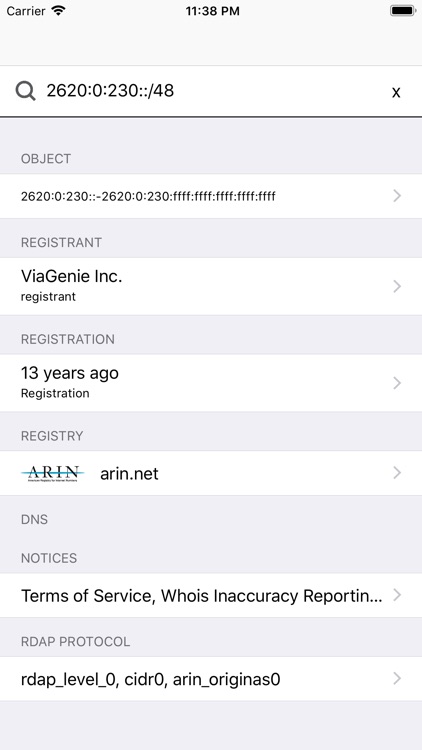 RDAP Browser screenshot-5