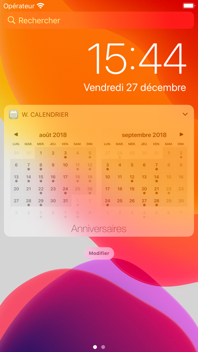 Screenshot #2 pour Widget Calendrier