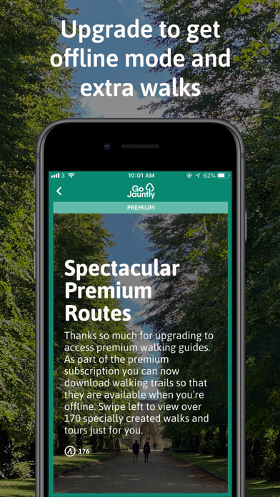 Go Jauntly: Walks & Nature iPhone screenshot 8 - Navigation app