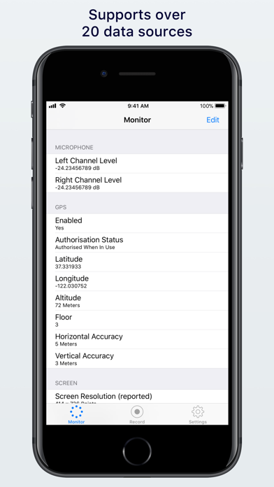 Screenshot #1 pour Gathered: Sensors and Metadata