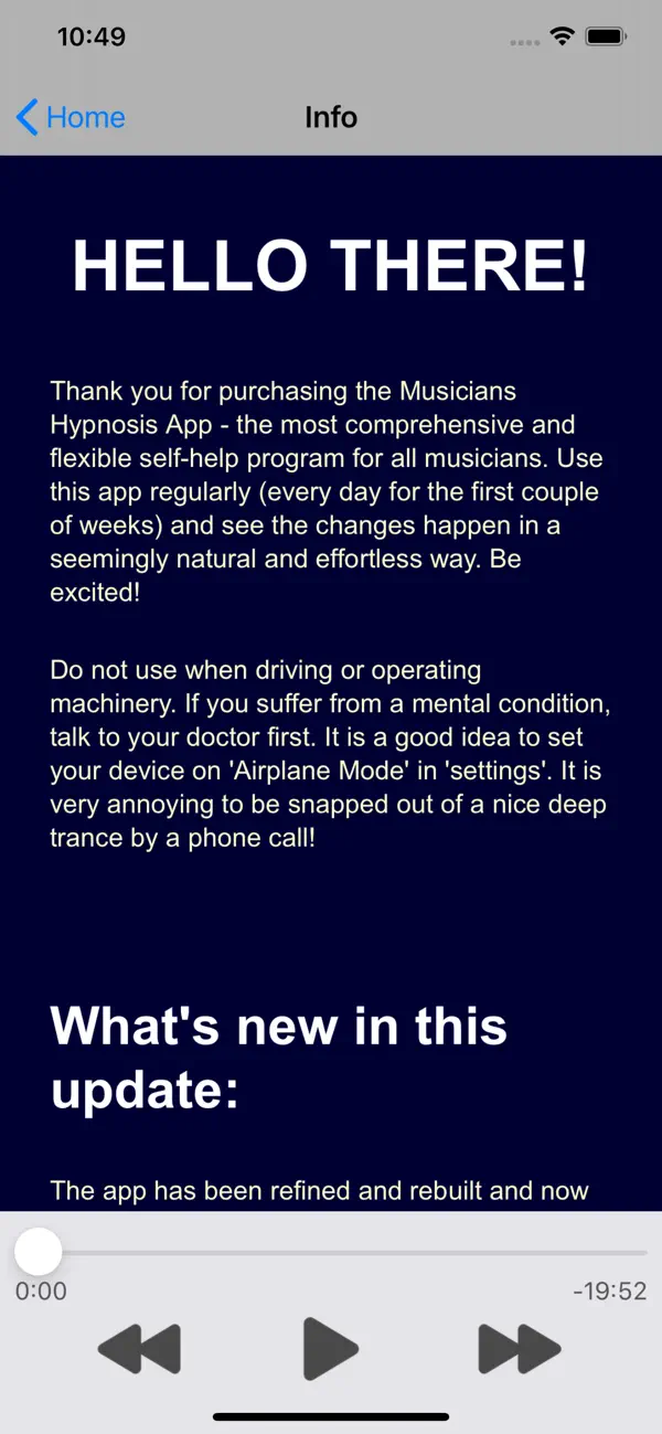 Screenshot #2 pour Musicians Hypnosis