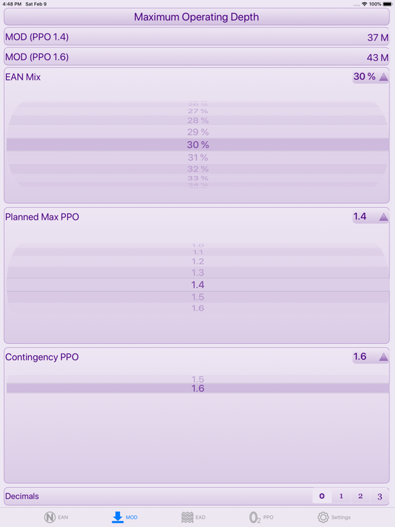 Screenshot #6 pour Nitrox Helper