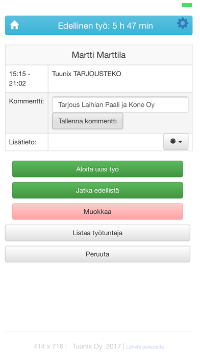 Screenshot #2 pour Tuunix tuntileimaus