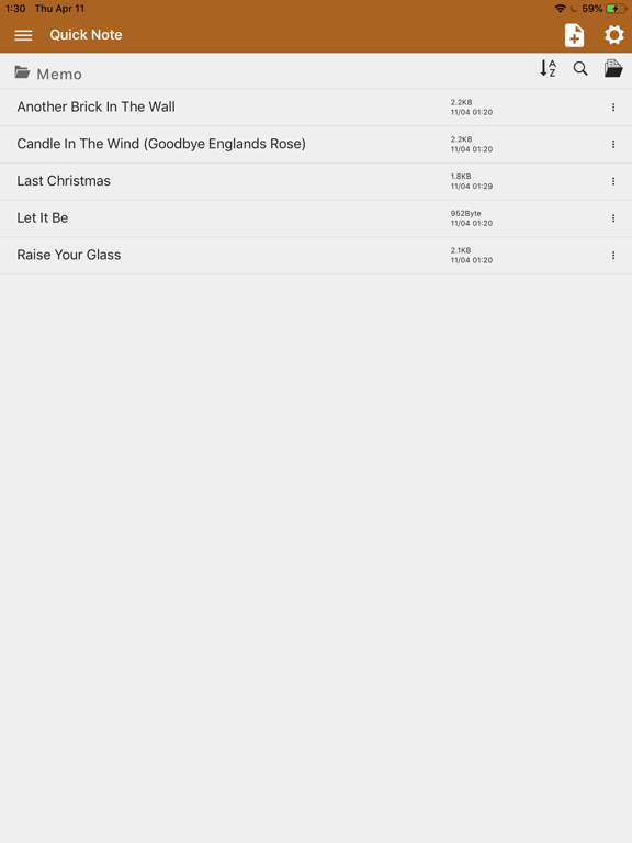 Screenshot #4 pour QuickNote - Text Library