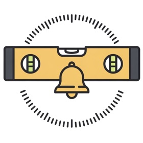 Angle gauge with alarm