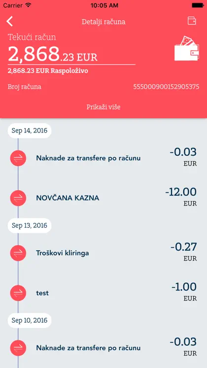 Screenshot 3 di 5 di Addiko Mobile Crna Gora