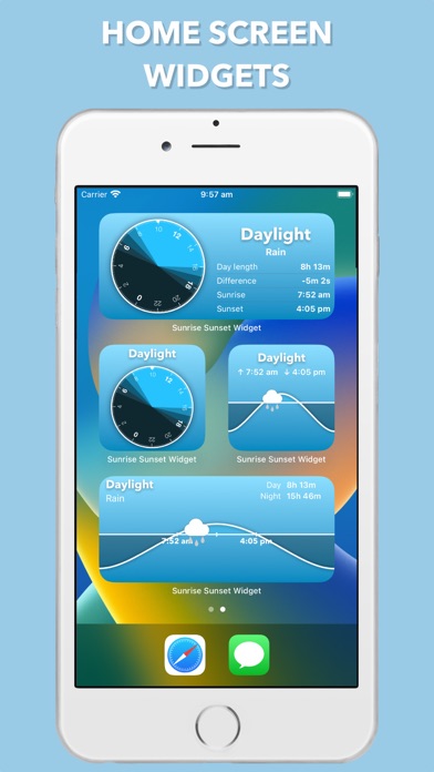 Sunrise Sunset Widget Screenshot