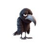 Sad Crow Stickers icon
