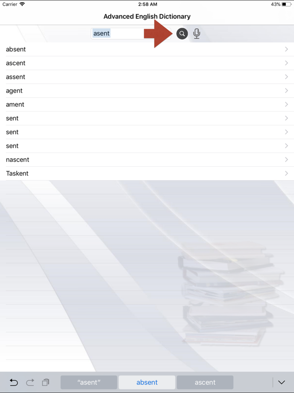 Screenshot #6 pour Advanced English Dictionary
