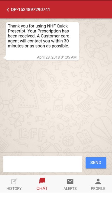 NHF Quick Prescript Screenshot