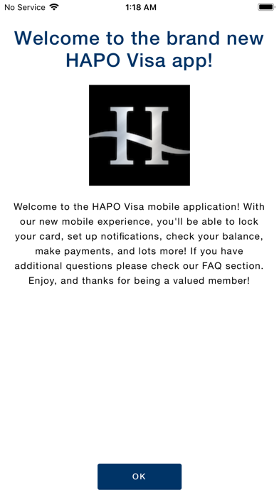 HAPO Visa Screenshot
