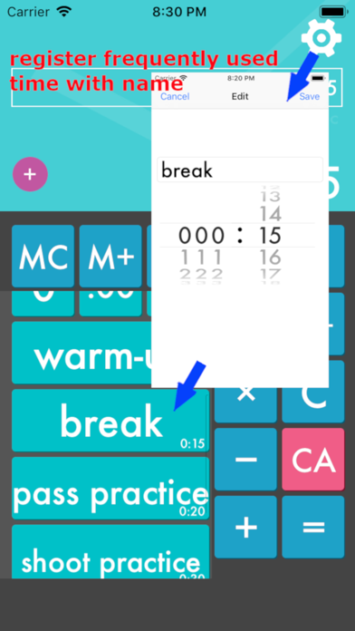 Time:Calc+ iPhone screenshot