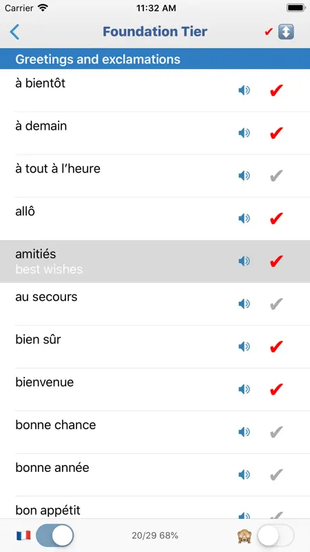 cRaMiT French GCSE Vocabulary screenshot 5 of 10