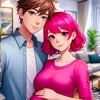 Anime Pregnant Mom & Baby Sim icon