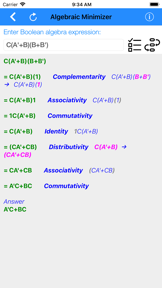 Karnaugh & Boolean Minimizer screenshot