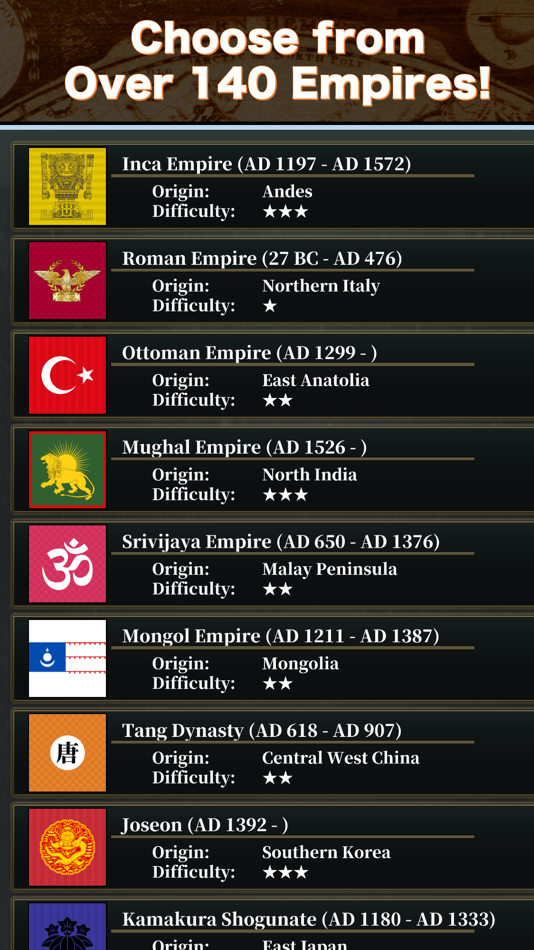 #4. History Conqueror 2 (iOS) Podle: TAKAMOTO MIURA