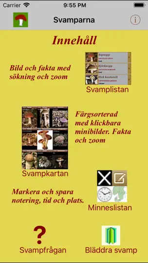 Svamparna iPhone-skjermbilde 1