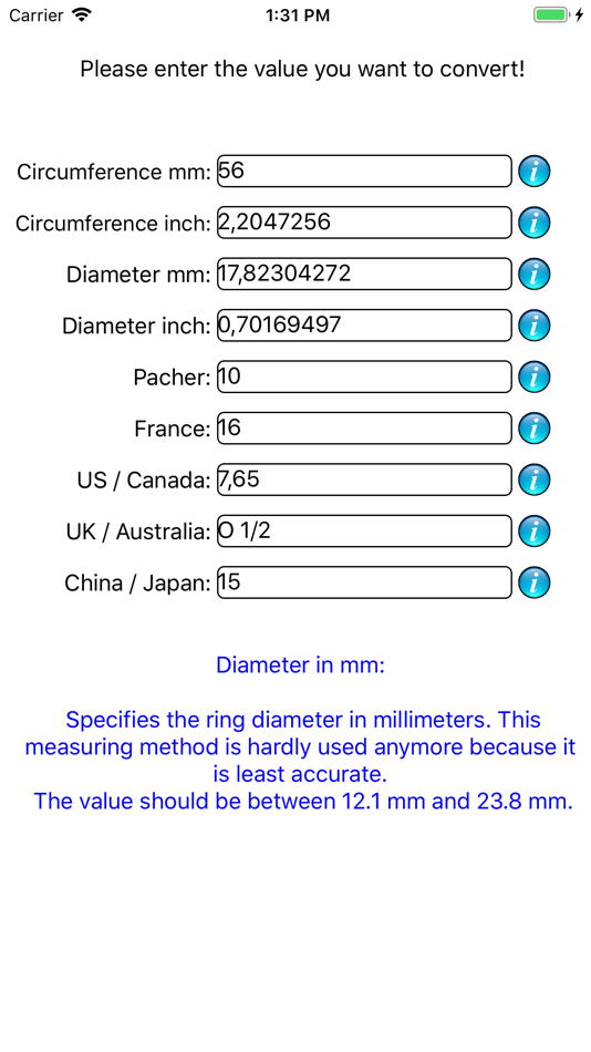 #6. Ring Sizing (iOS) 来自: Gerhard Lentschik