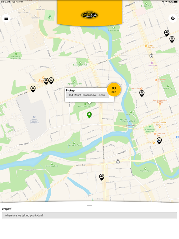 London Taxi. iPad screenshot 2 - Travel app